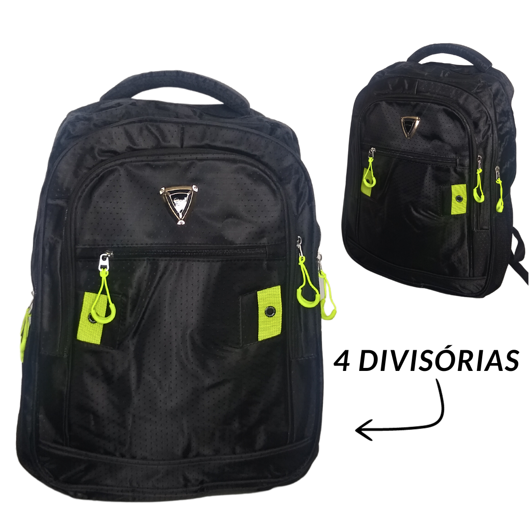 Mochila Escolar Unissex I Grande I Reforçada I Mochila Para Trabalho Viagem