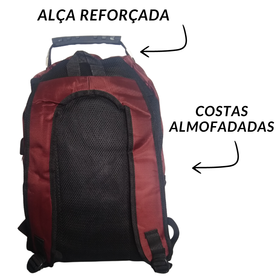 Mochila para Notebook Unissex I Grande I Reforçada I Espaçosa
