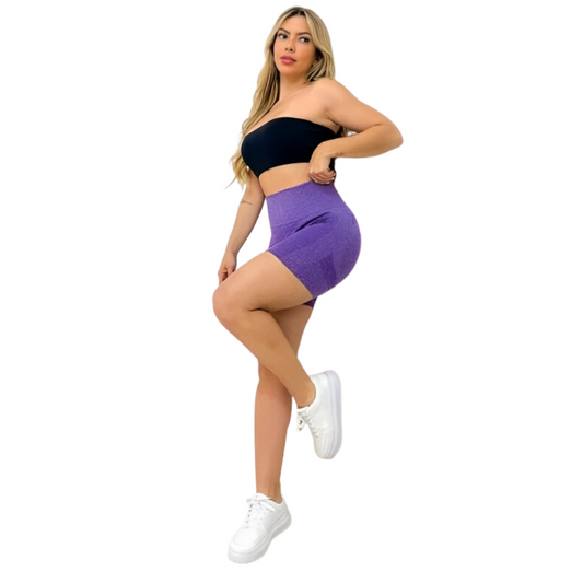 Shorts De Academia Feminino I Shorts Esportivo com Cintura Alta Flexível