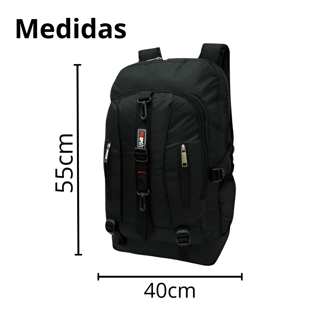 Mochila Motoqueiro Caveirão Grande Impermeável e Resistente - Moda Brasil