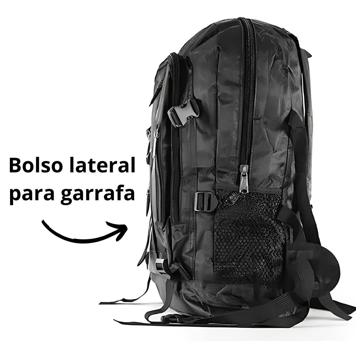 Mochila Motoqueiro Caveirão Grande Impermeável e Resistente - Moda Brasil