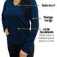Suéter de Lã Feminino Gola V Tricô - Moda Brasil