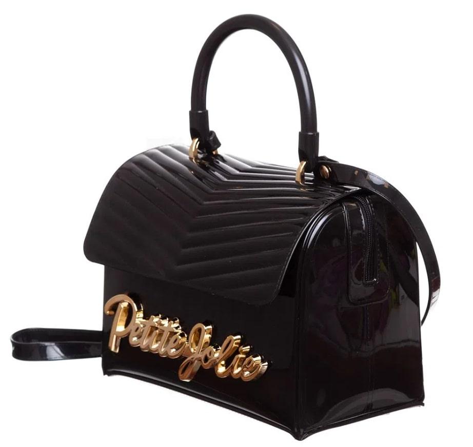 Bolsa Petite Jolie PJ10573 Preto Ouro - Moda Brasil